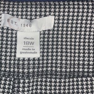 Pants size 18W classic EST. 1946 . 49% polyester, 36% rayon, 11% nylon .